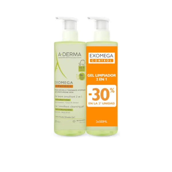 Duplo Exomega Control Gel 2X500 Ml - A Derma