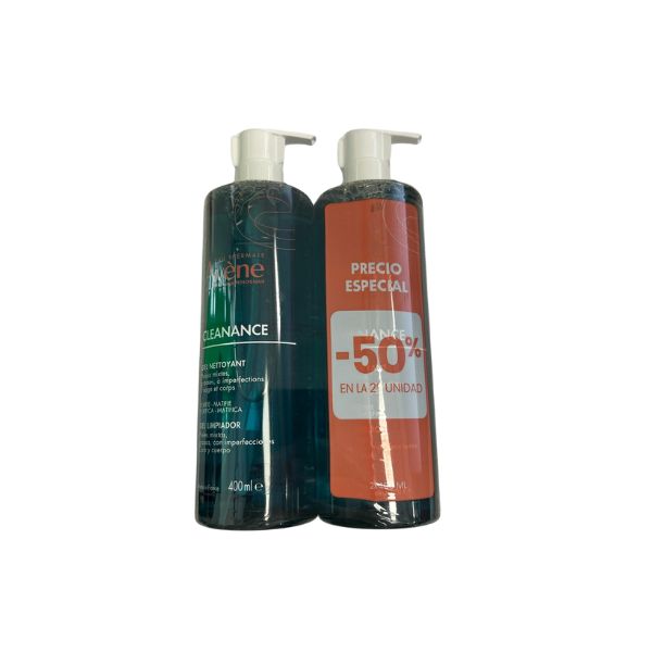Cleanance Gel Limpiador Duplo  400Ml. 50 % 2 Unidad - Avene