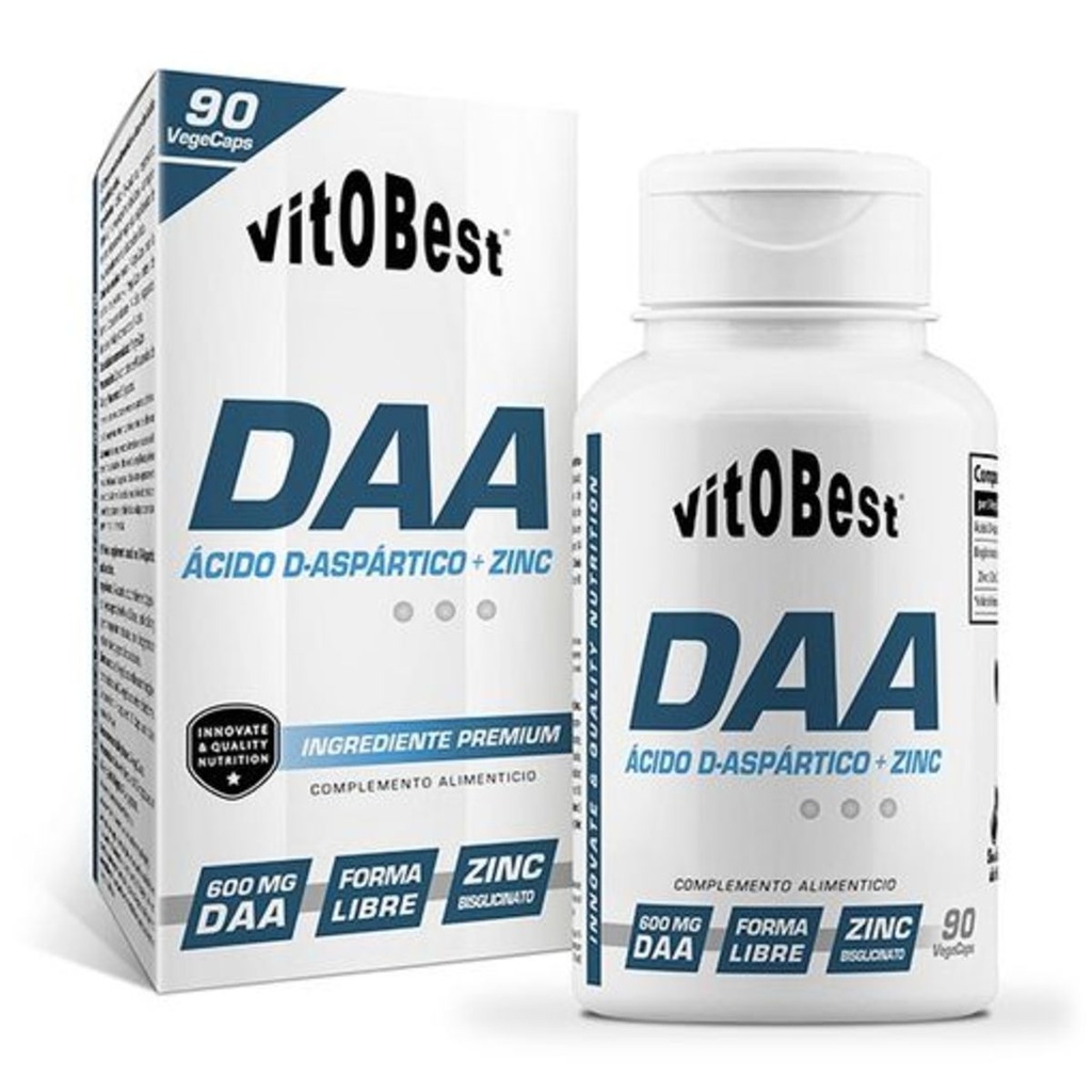 Daa Ácido D-Aspártico 90 Vegecaps - VitoBest