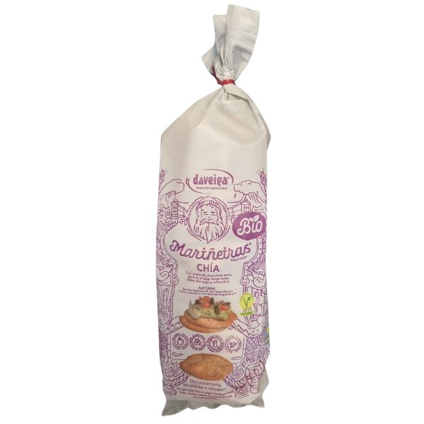 Tostadas De Pan Mariñeiras Con Chia Bio 180G - Daveiga