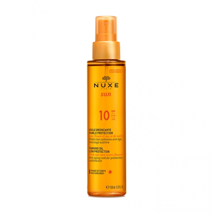 Aceite Bronceador Rostro Y Cuerpo Spf 10+ 150 Ml - Nuxe