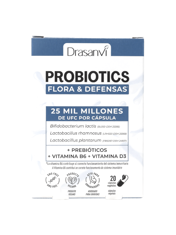 Probiotics Flora & Defensas 20 Caps - Drasanvi
