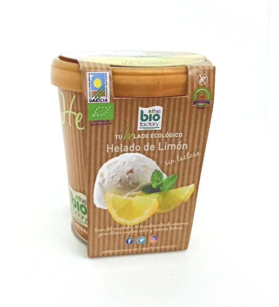 Helado Sorbete De Limón Vegano Bio 480 Ml - The Bio Factory
