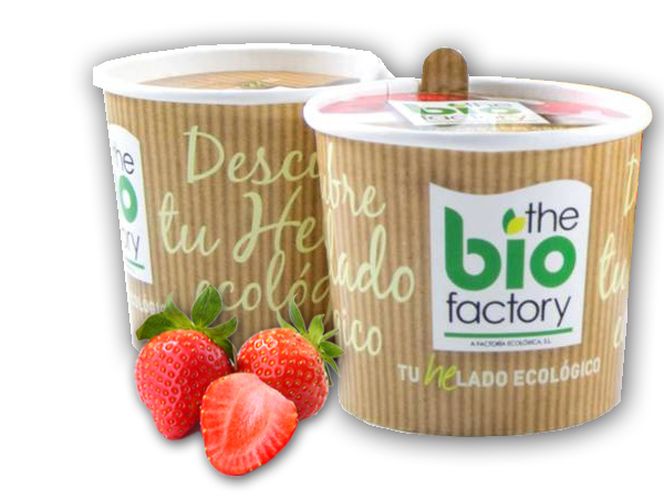 Helado Fresa Vegano 100 Ml - The Bio Factory