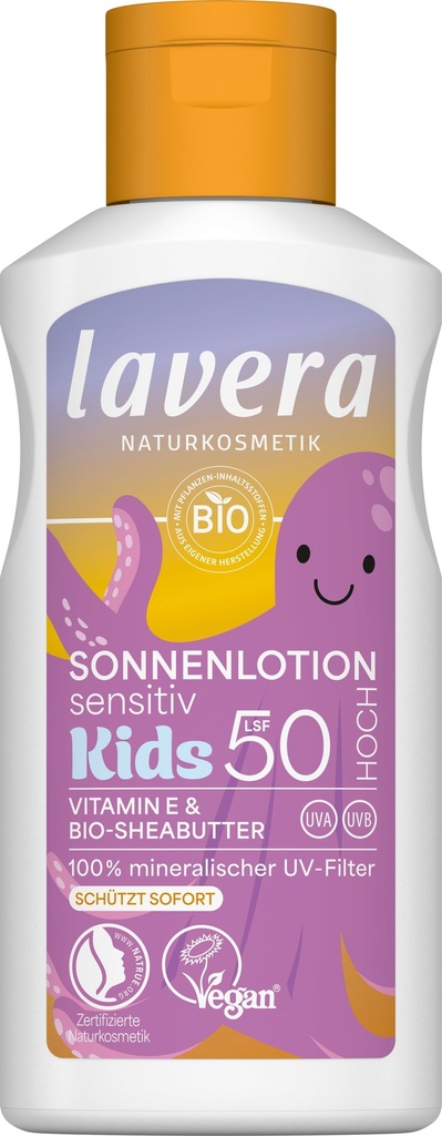 Loción Solar Niños Sensitive Spf 50 100 Ml. - Lavera