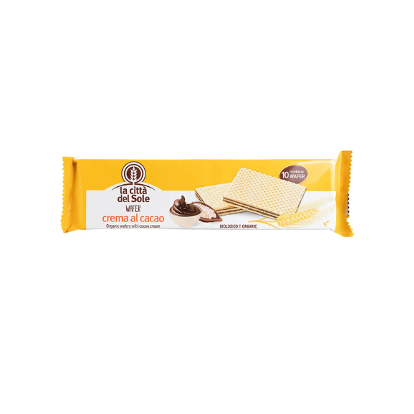 Wafer De Cacao 125G Bio - La Cittá Del Sole