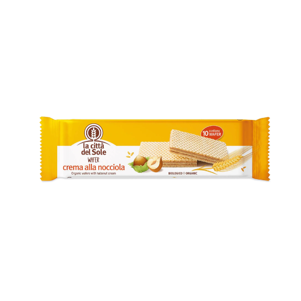 Wafer De Avellanas 125G Bio - La Citta Del Sole