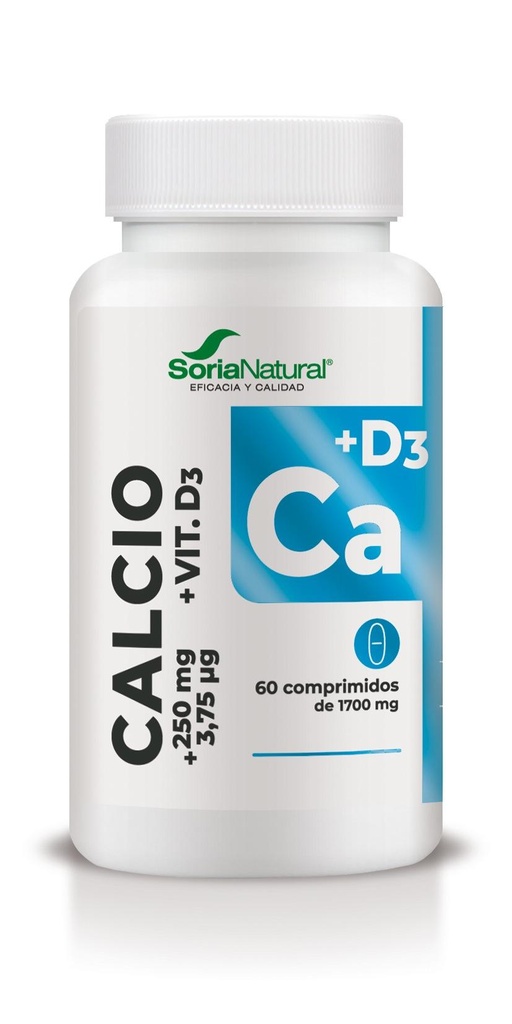 Calcio + Vitamina D3 60 Comp. - Soria Natural