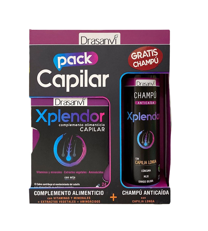 Pack Capilar Xplendor + Champu Anticaida Gratis - Drasanvi