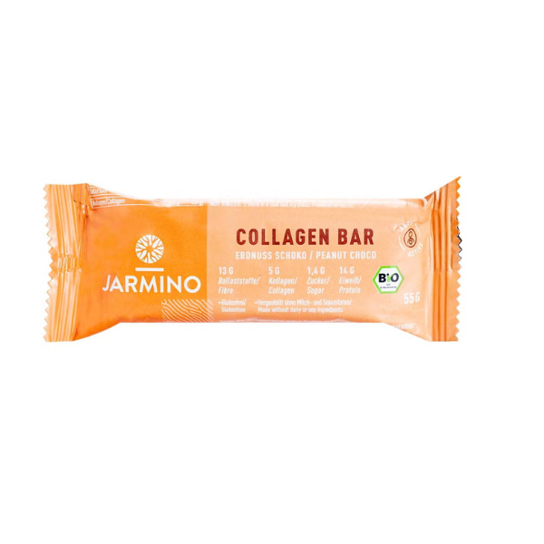 Barrita Colágeno Bio Cacahuete Y Cacao 55 Gr - Jarmino