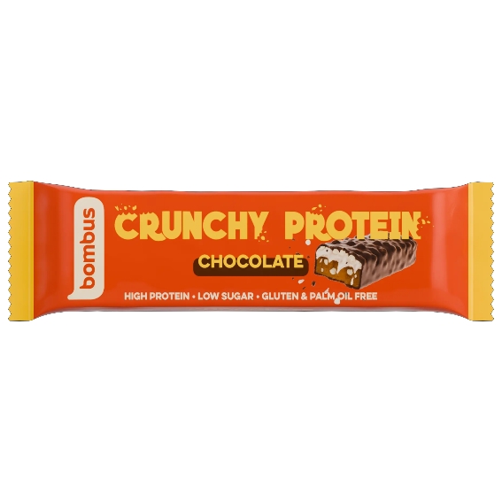 Barrita Crunchy Protein Chocolate 50 G - Bombus