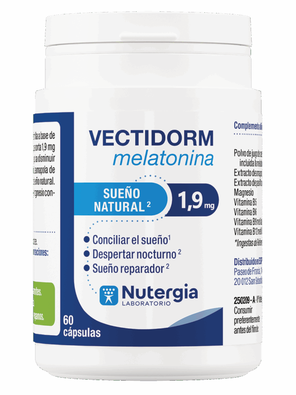 Vectidorm Melatonina 1,9 Mg  60 Caps - Nutergia