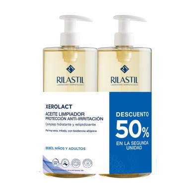 Duplo Xerolact Aceite Limpiador 1L. 2ª Ud 50 % Dto. - Rilastil