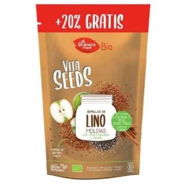 Semilla De Lino Molida Con Chia, Canela Y Manzana - El Granero