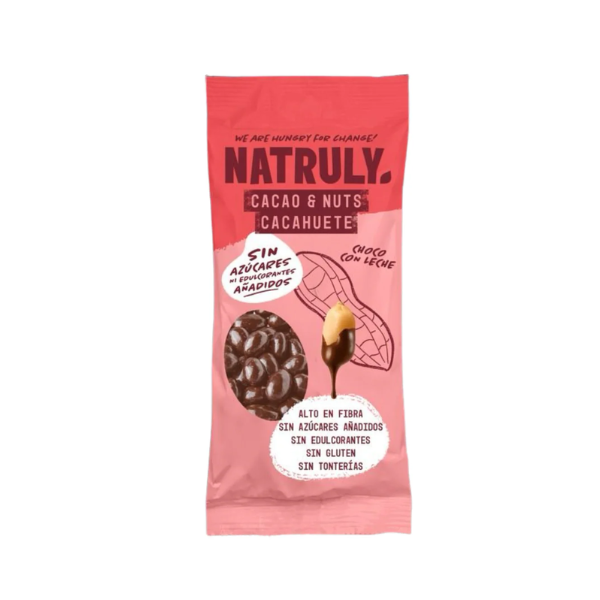 Cacao Recubierto De Chocolate Con Leche 50 G - Natruly