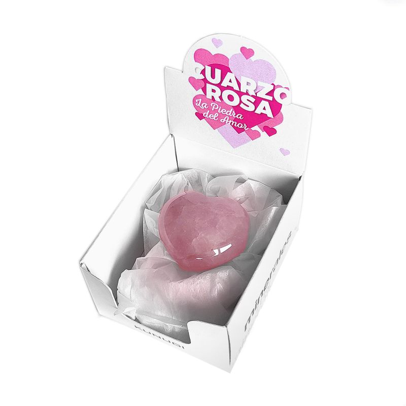 Corazón Cuarzo Rosa San Valentin