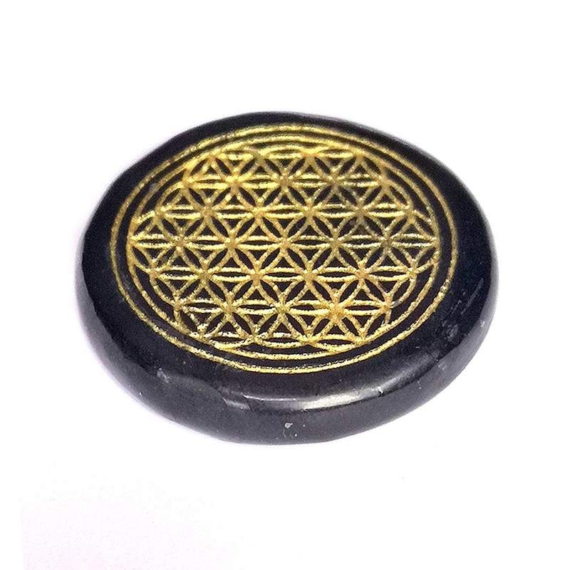 Chakra Shungita Y Flor De La Vida