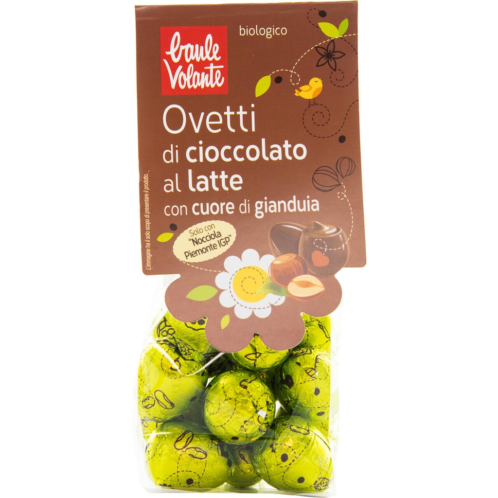 Huevos De Chocolate Con Leche Con Corazón De Avellana - Baule Volante