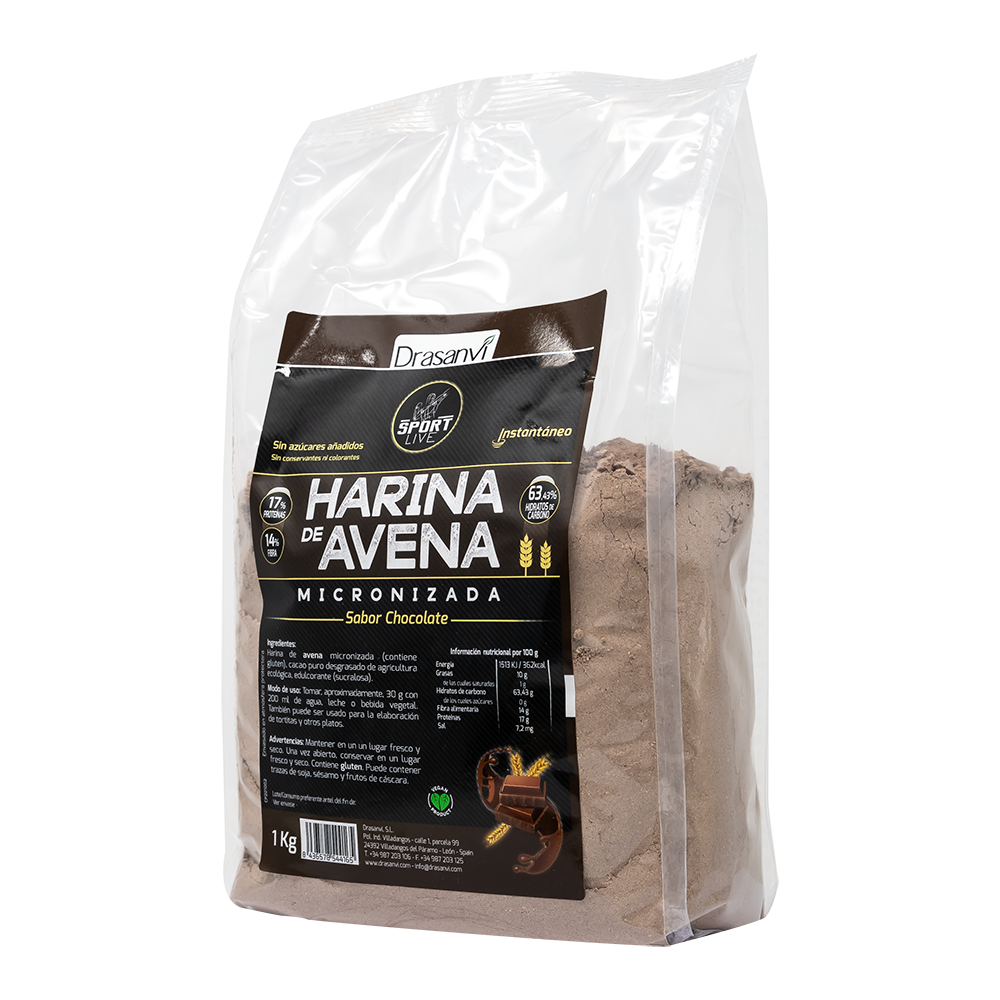 Harina Avena Chocolate 1 Kg - Drasanvi
