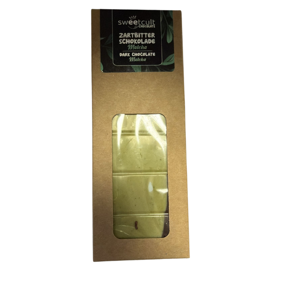 Tableta De Chocolate Negro Y Matcha 50 G - Sweetcult