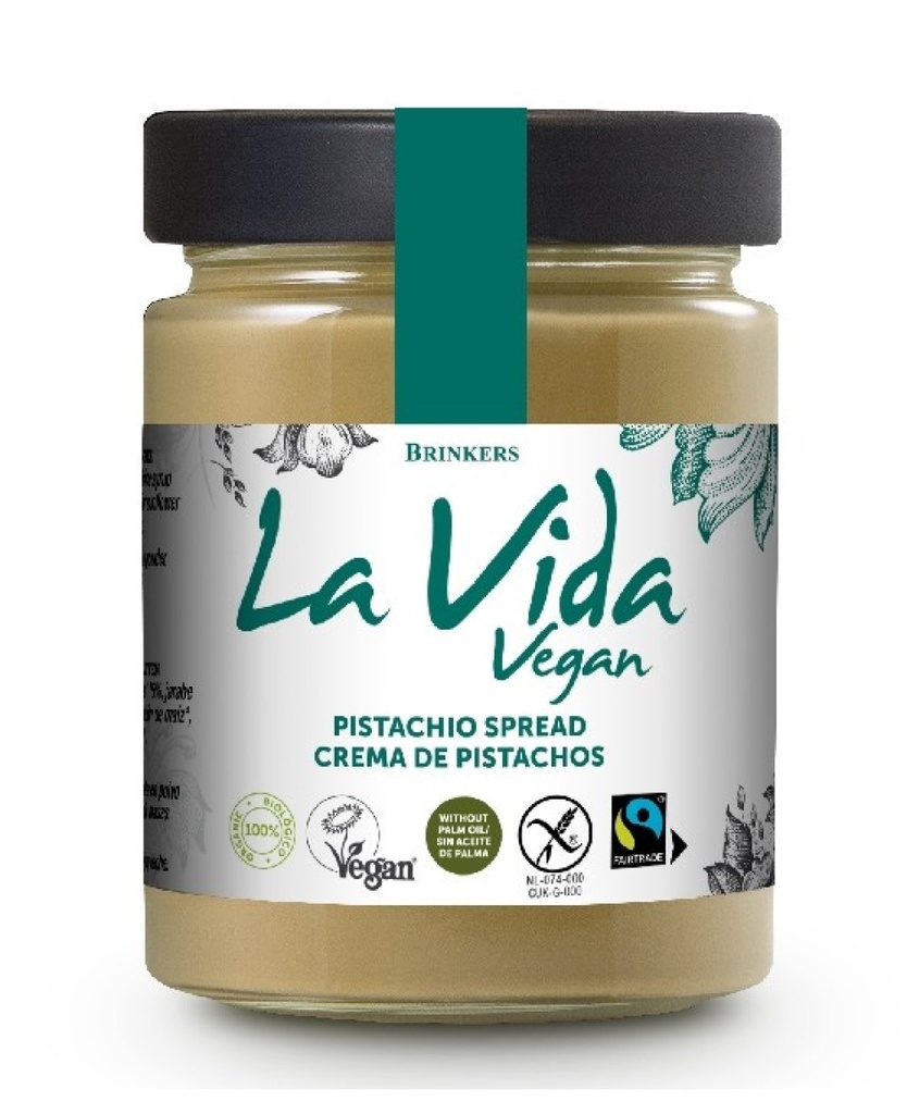 Crema Pistacho Vegana 270 G. - La Vida Vegan