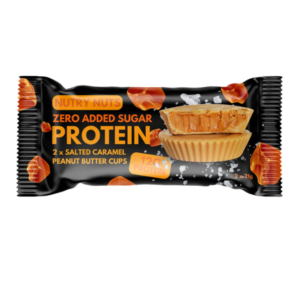 Salted Caramel Peanut Butter Cups 2X21G - Nutry Nuts