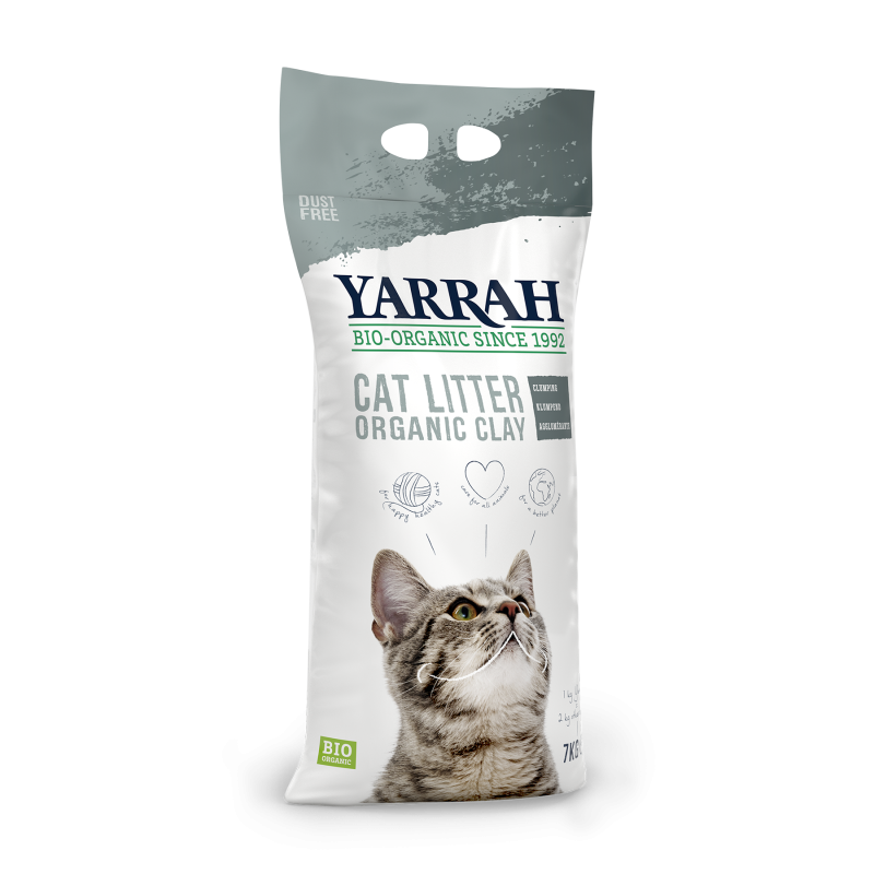 Arena orgánica para gatos 7 kilos - Yarrah
