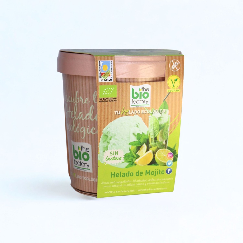 Helado Mojito Vegano Bio 480 Ml - The Bio Factory