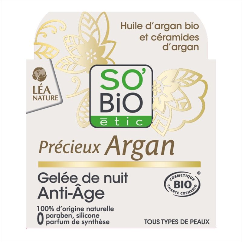 Gel Noche Antiedad Argan 40 Ml. - So Bio