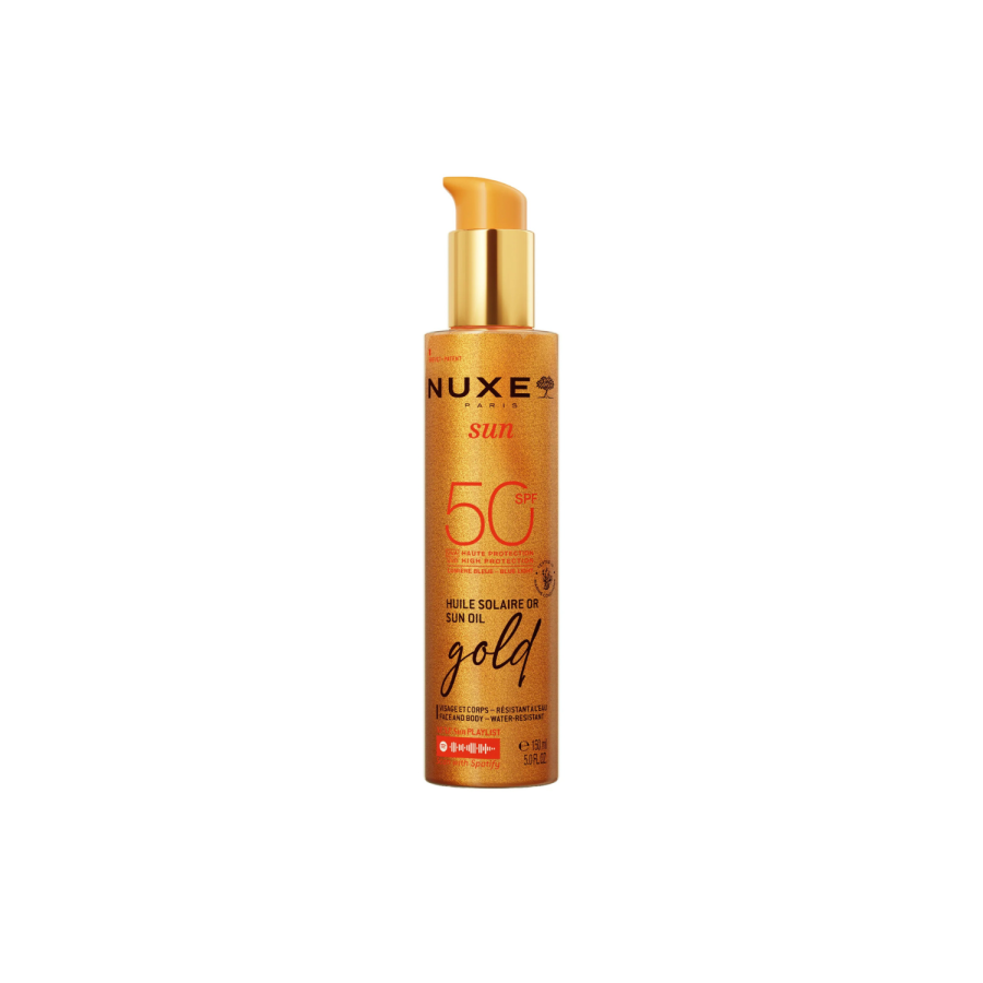 Aceite Bronceador Gold Rostro Y Cuerpo SPF50 150 Ml - Nuxe