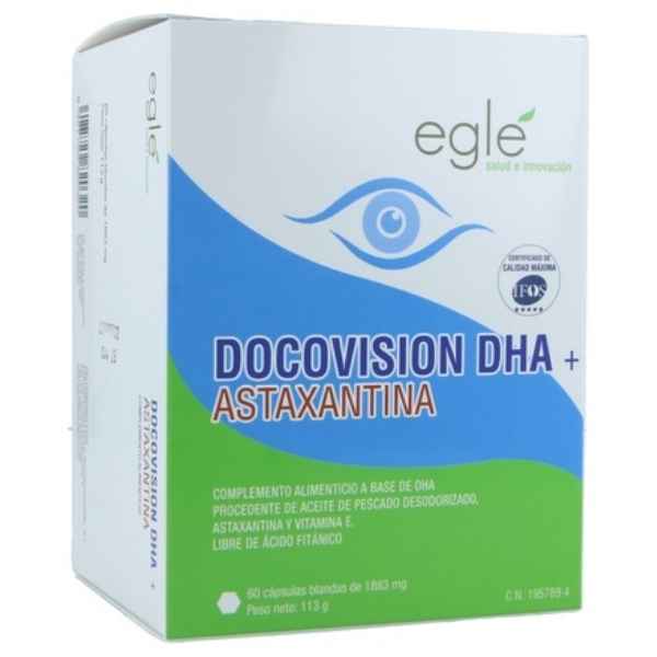 Docovision Dha Astaxantina 60 Cápsulas - Egle