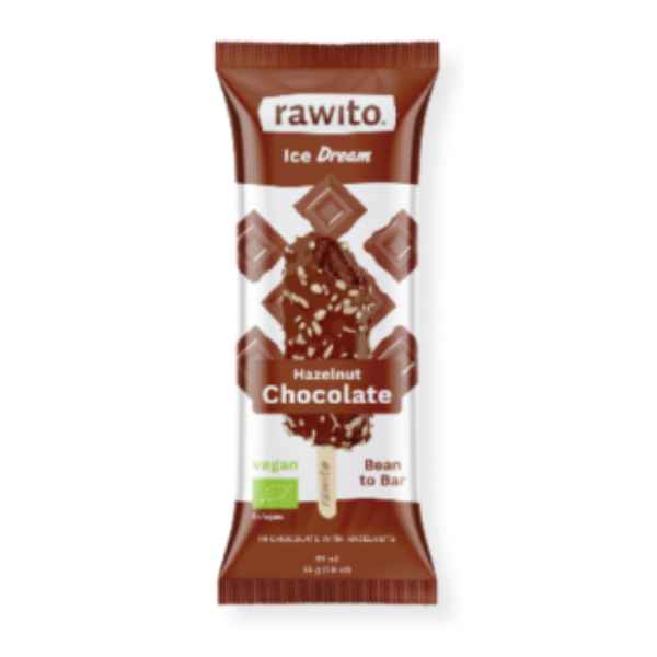 Helado Vegano Avellana y Chocolate Bio 55 Ml. - Rawito