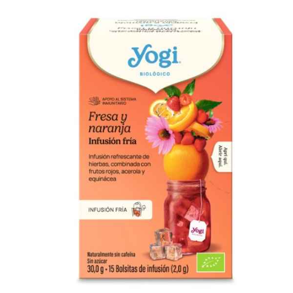 Infusión Fría Fresa Y Naranja 15x30 Gr. - Yogi