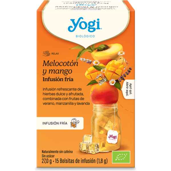 Infusión Fría Melocotón Y Mango 15x30 Gr. - Yogi