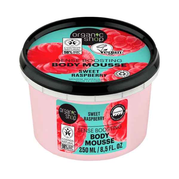 Mousse Corporal Renovador Frambuesa 250 Ml. - Organic Shop