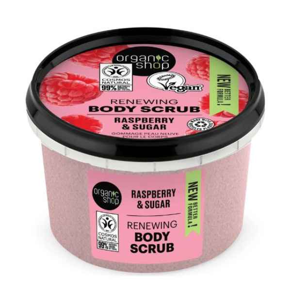 Exfoliante Corporal Regenerador Frambuesa 250 Ml. - Organic Shop