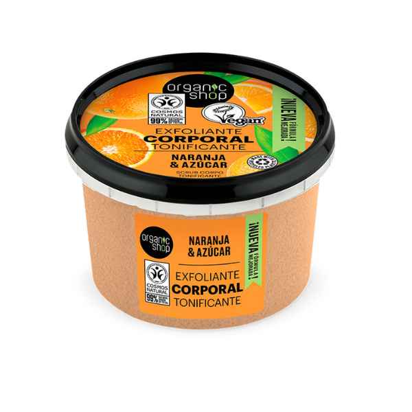 Exfoliante Corporal Tonificante Naranja 250 Ml. - Organic Shop