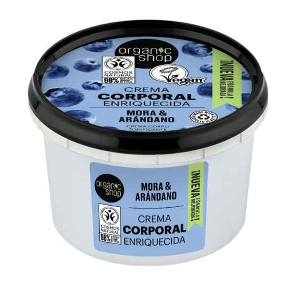Crema Corporal Enriquecida Mora Y Arándano 250 Ml. - Organic Shop