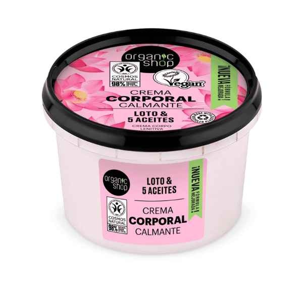 Crema Corporal Calmante Loto 250 Ml. - Organic Shop