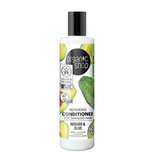 Acondicionador Reparador Cabello Dañado Aguacate Y Oliva 280 Ml. - Organic Shop