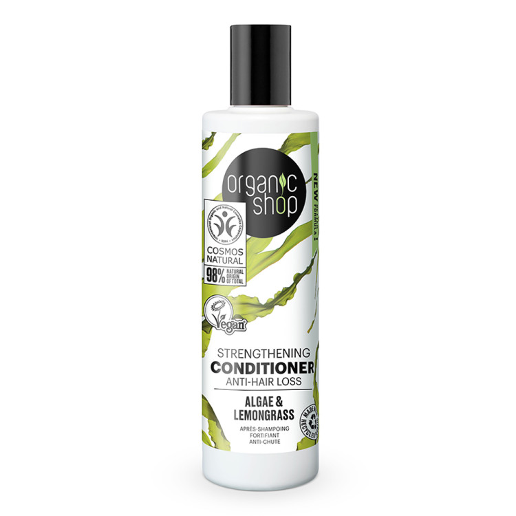 Acondicionador Fortalecedor Anti - Caida Algas Y Citronela 280 Ml. - Organic Shop