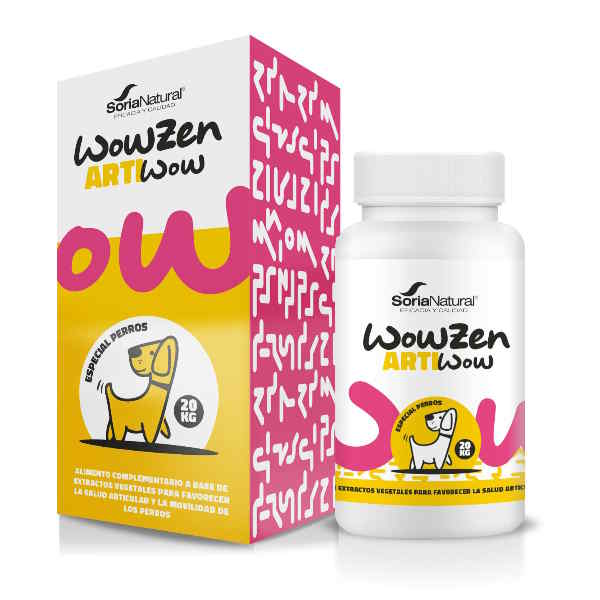 Artiwow Perros 20 Kg 1200Mg 60 Comp. Soria Natural