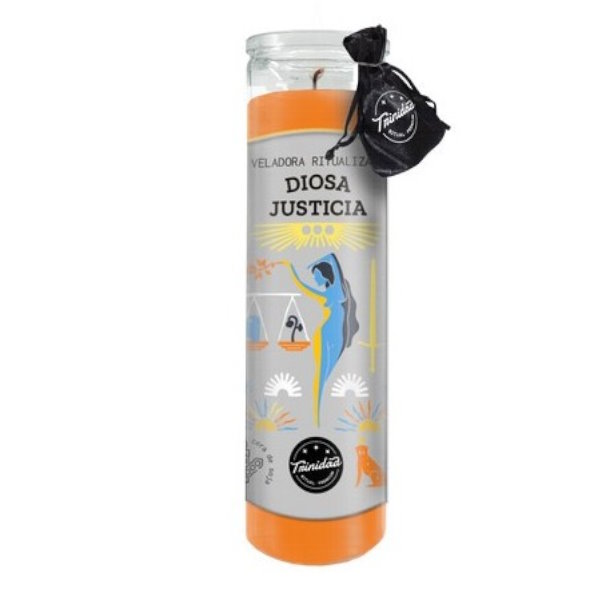 Trinidad Veladora Ritualizada Diosa Justicia