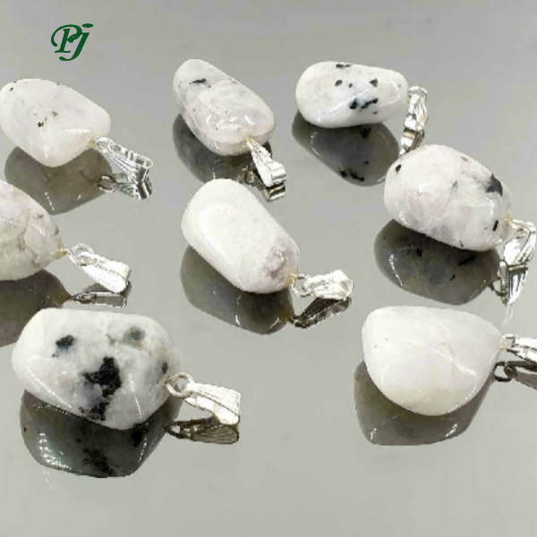 Colgante Rodado Piedra Luna 