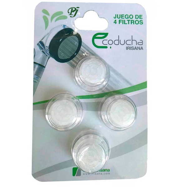 Eco Ducha Filtros Recambio 4Uds. - Irisana