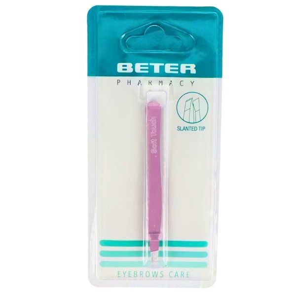 Pinza De Depilar Ergonomica Punta Oblicua - Beter
