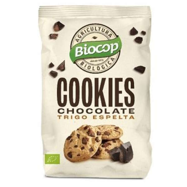 Galleta Cookies Trigo Espelta Chips Chocol 200 G. - Biocop