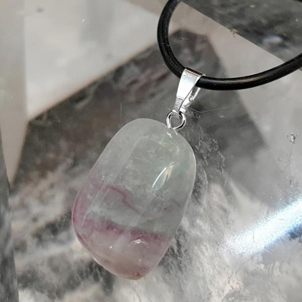 Colgante Rodado Fluorita 