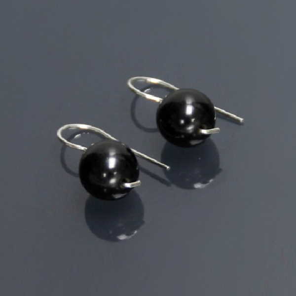 Pendientes Venus Bola Azabache - Promineral
