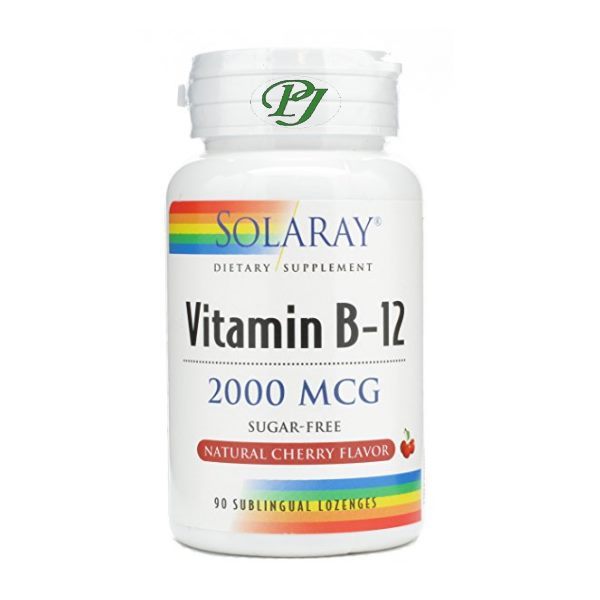 Vitamina B-12 90 Comprimidos 2000Mcg - Solaray